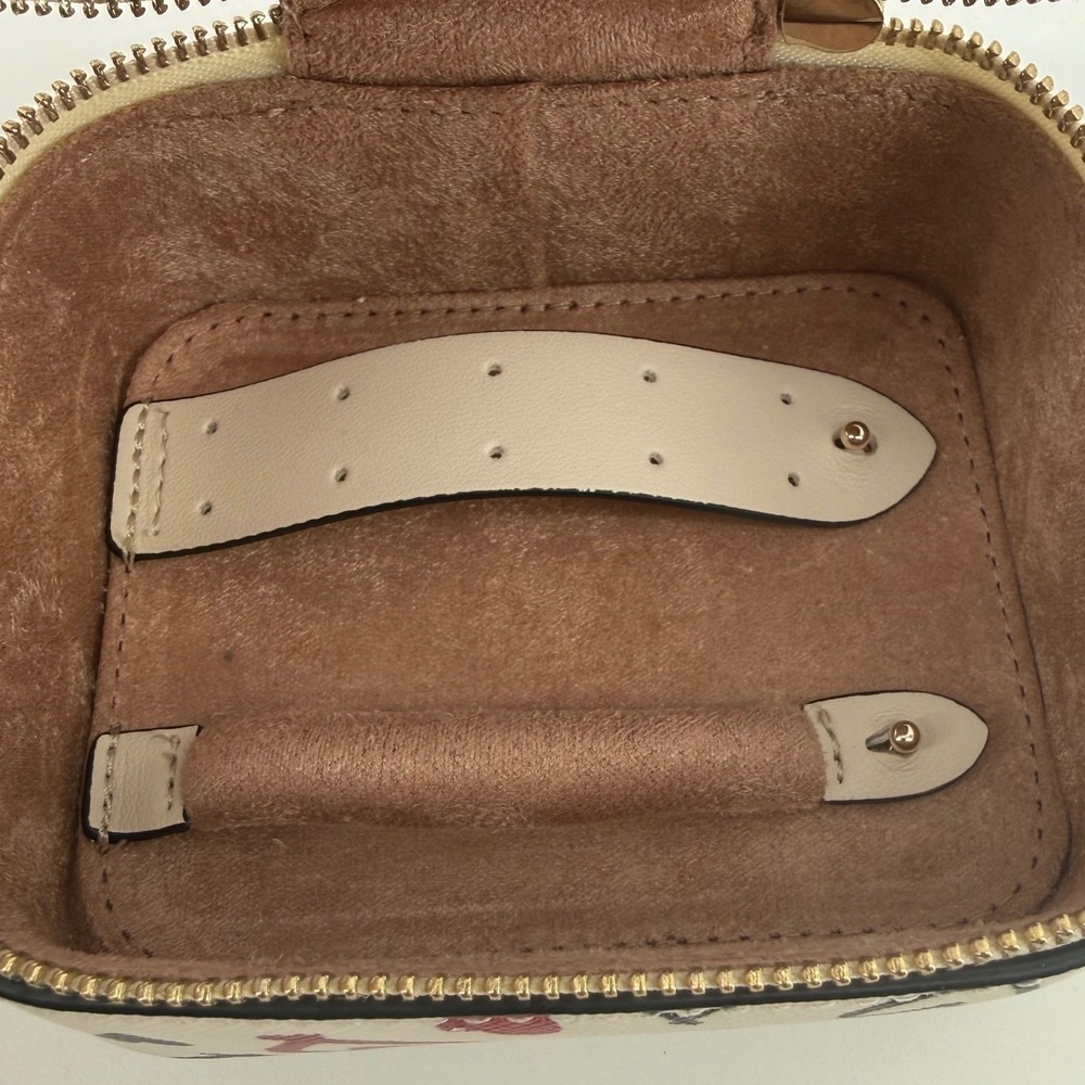 Kate Spade Staci Scribble Heart Travel Jewelry Holder Box Parchment Multi NEW - Picture 4 of 10